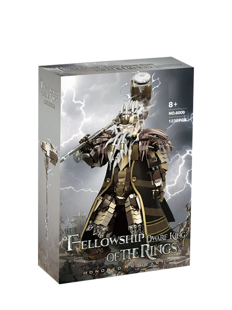 1238PCS Dwarf King Building Blocks Model Movies Series Desktop Decoration Collection Assembly Toys Home Ornaments Gifts for Boys