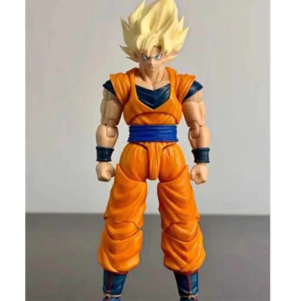 В наличност HM Air Ah005 Dragon Ball Shf Full Power Son Goku Headsculpts Комплект аксесоари Аниме екшън фигурка играчка персонализиран модел подаръци