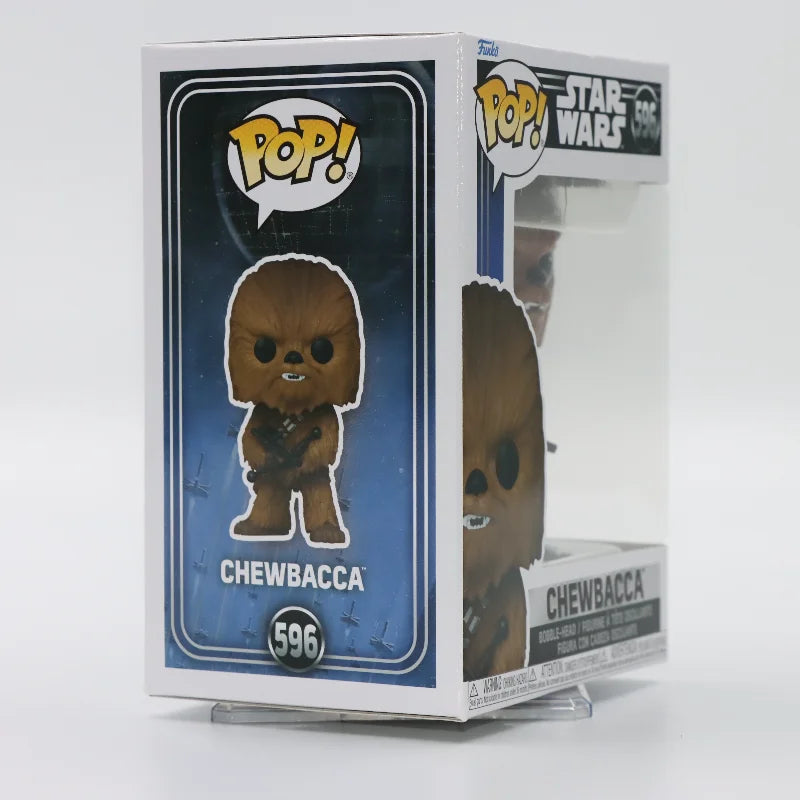 Original Funko Pop Star Wars Chewbacca #596 Action Figure Vinyl Figure Figurine Model Toy Gift Collectible Doll Decoration