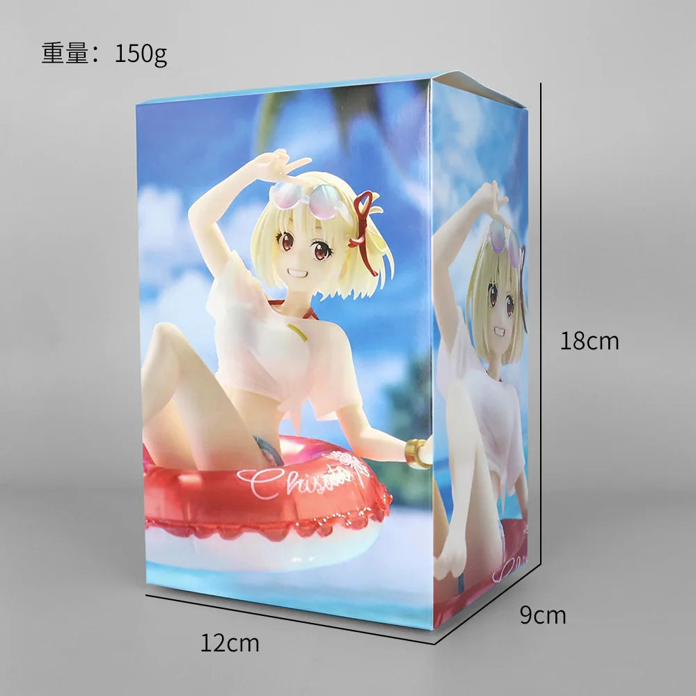 10CM Anime Lycoris Recoil Nishikigi Chisato Figur AFG Badeanzug Homewear Modell Spielzeug Geschenk Sammlung Action Figur Puppe PVC