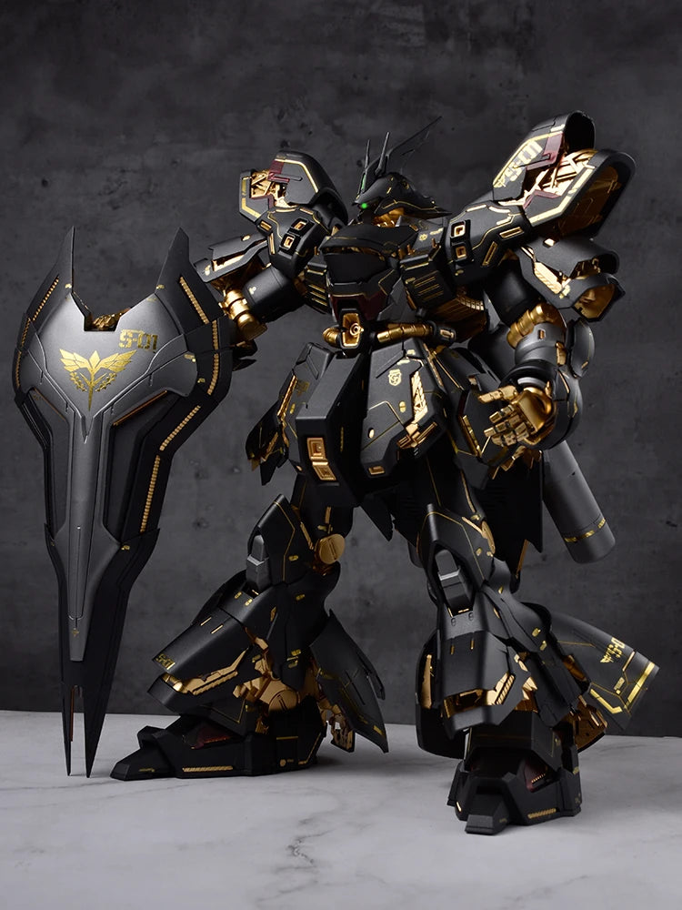 DABAN MG 1/100 Model MSN-04 SAZABI Ver .KA Black Special Coating Plating Mobile Suit Kids Toys Assemble Model