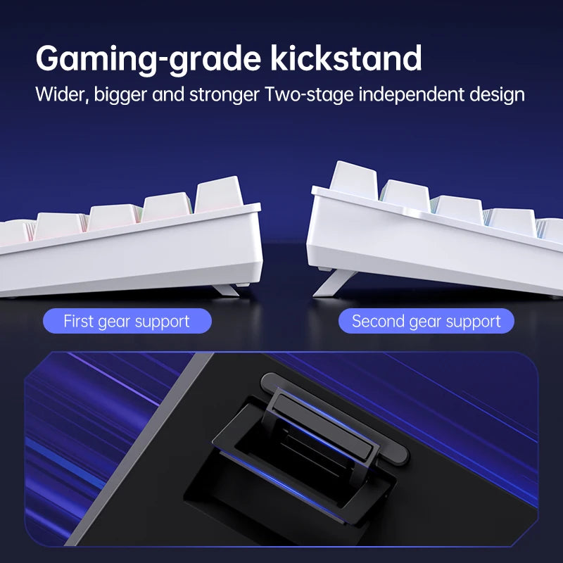 MCHOSE Ace68 Kabelgebundene mechanische Gaming-Tastatur – 68 Tasten, ultrakompaktes Layout, RGB-Hintergrundbeleuchtung, extrem niedrige Latenz, Typ-C, kabelgebunden