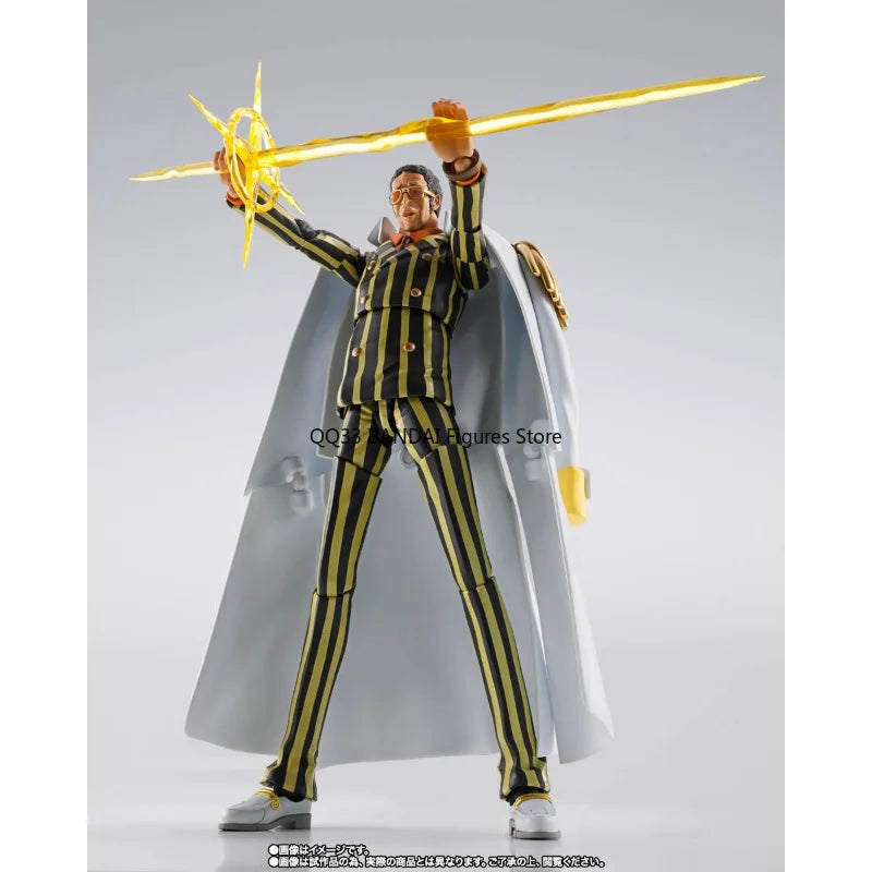 Bandai Original S.H.Figuarts One Piece Borsalino FUTURE ISLAND EGGHEAD Anime Action Figure Model Desktop Ornaments Gifts