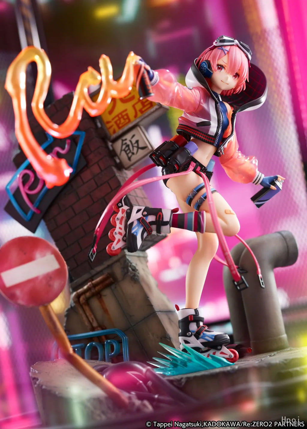 【MT】Original Alpha Satellite EStream Re: ZERO Starting Life in Another World REM Emilia RAM Neon City 1/7 Scale Figure Toy Model