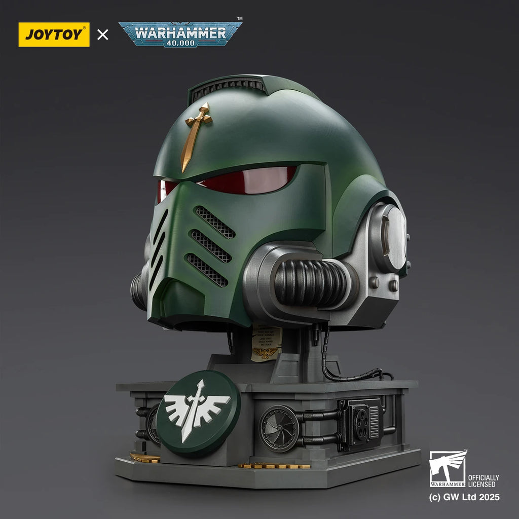 JOYTOY Warhammer 40K Dark Angels MkX Helmet Display Stand Set Action Figure  Wear Toys Titus Model Ultramarines Collection