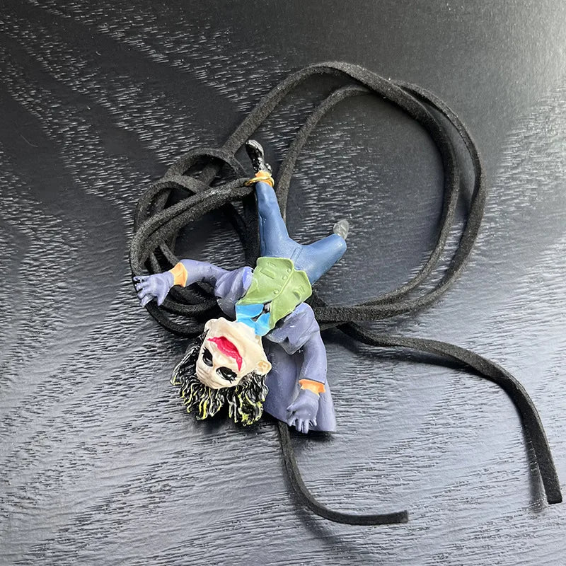 5cm Movie The Joker Q version Action Figures PVC Model Statue Doll Car ornaments Rearview mirror pendant toy Collection Gifts