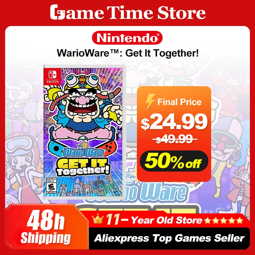 WarioWare Get It Together Nintendo Switch Game Deals 100% Official Original Physical Game Card for Switch OLED Lite Game Console