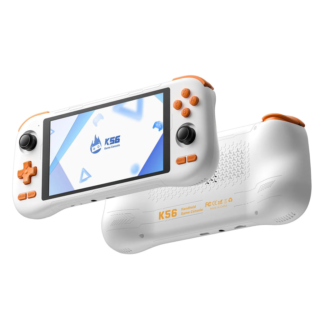 KINHANK K56 Handheld Game Console 5.5'' Touch Screen 50 Emulators for PS1/PSP/DC/SS Android 14 5000mAh WIFI5 Retro Game Player