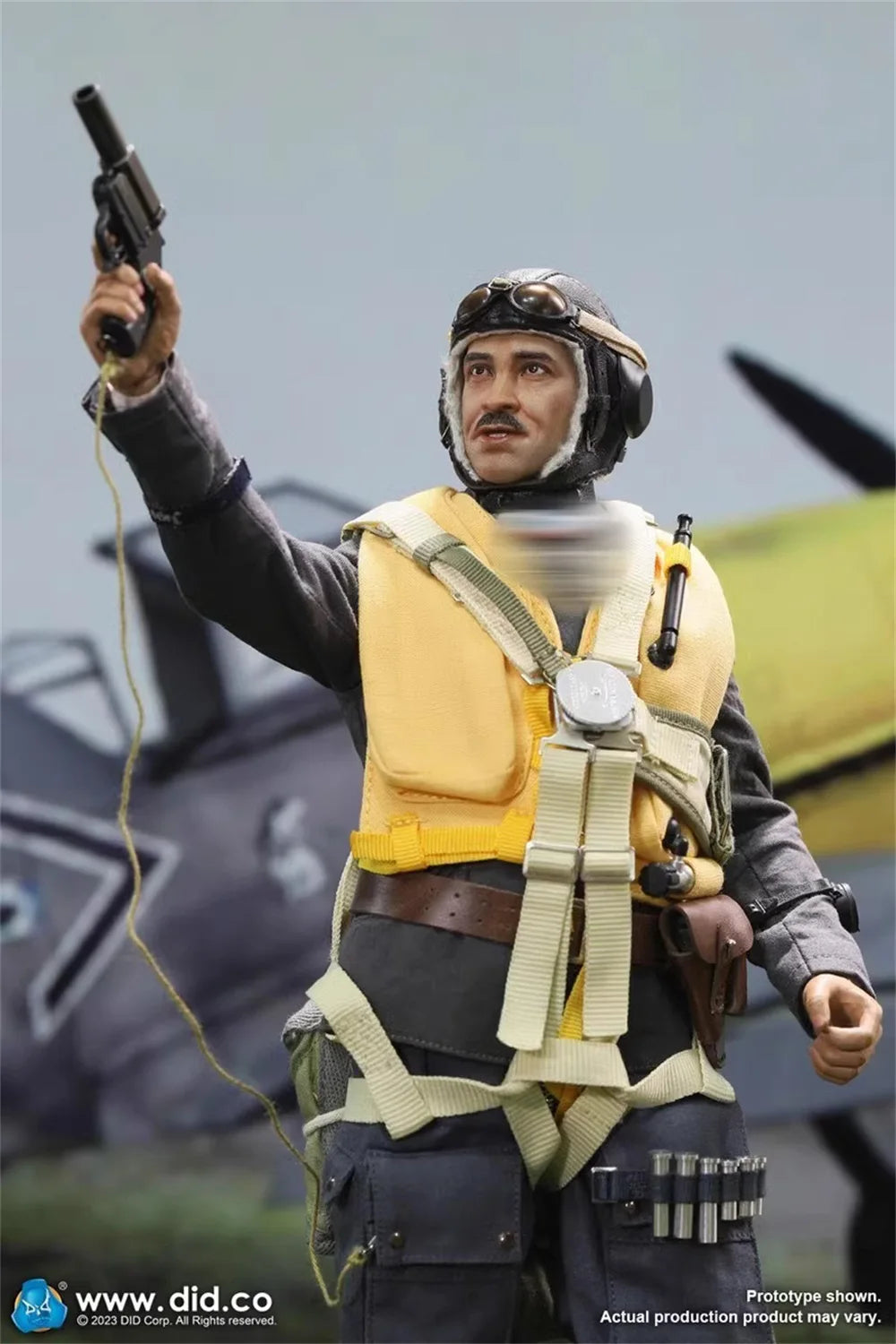 DID D80165 Scale 1/6 WWII Series Soldier Action Garand Full Set Moveable Action Figure with 2 Head Gift For Fans Collect