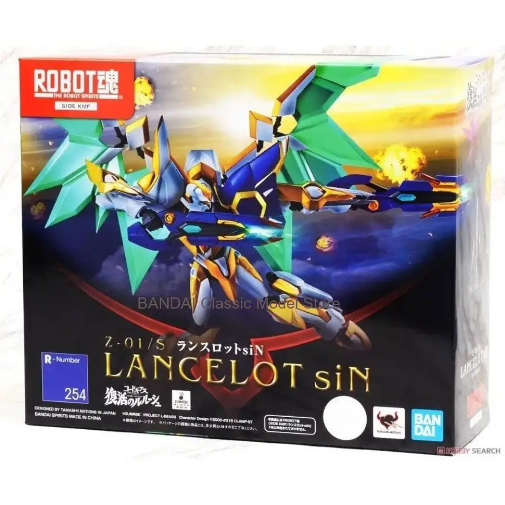 Genuine Bandai ROBOT Lancelot Sin Action Figures CODE GEASS Lelouch of The RE Surrection Anime Toys Model Original Box