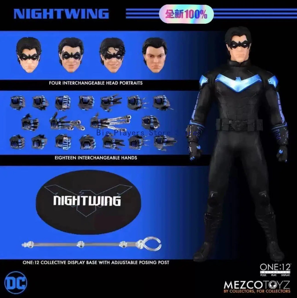 MEZCO Ant ONE:12 Batman Animation Nightwing Nightwing Action Figure