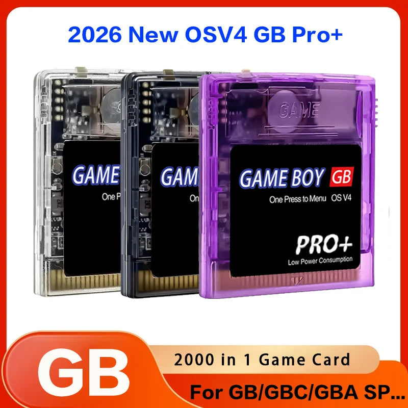 Multi-Game 2000 in 1 EDGB Game Card Gameboy Card OS V4 With 4GB TF Card Game Card For GB GBC SP Game Consoles