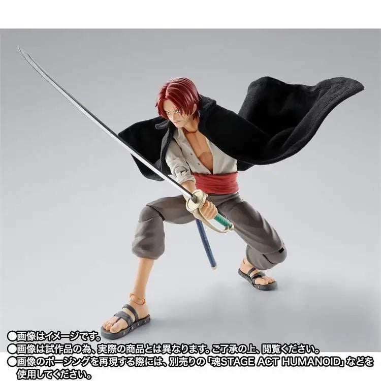 100% Original Bandai S.H.Figuarts Shf One Piece Shanks and MONKEY.D.LUFFY childhood Anime Collection Action Figures Model Toys