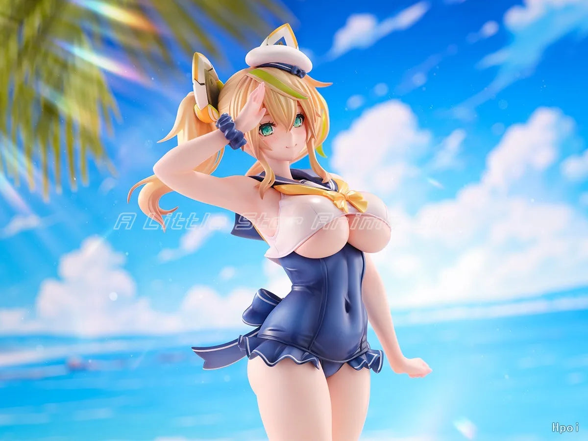 Original AmiAmi Phantasy Star Online 2 Es Jenny in The Cool Breeze Summer Vacation Anime Figures Models Collection
