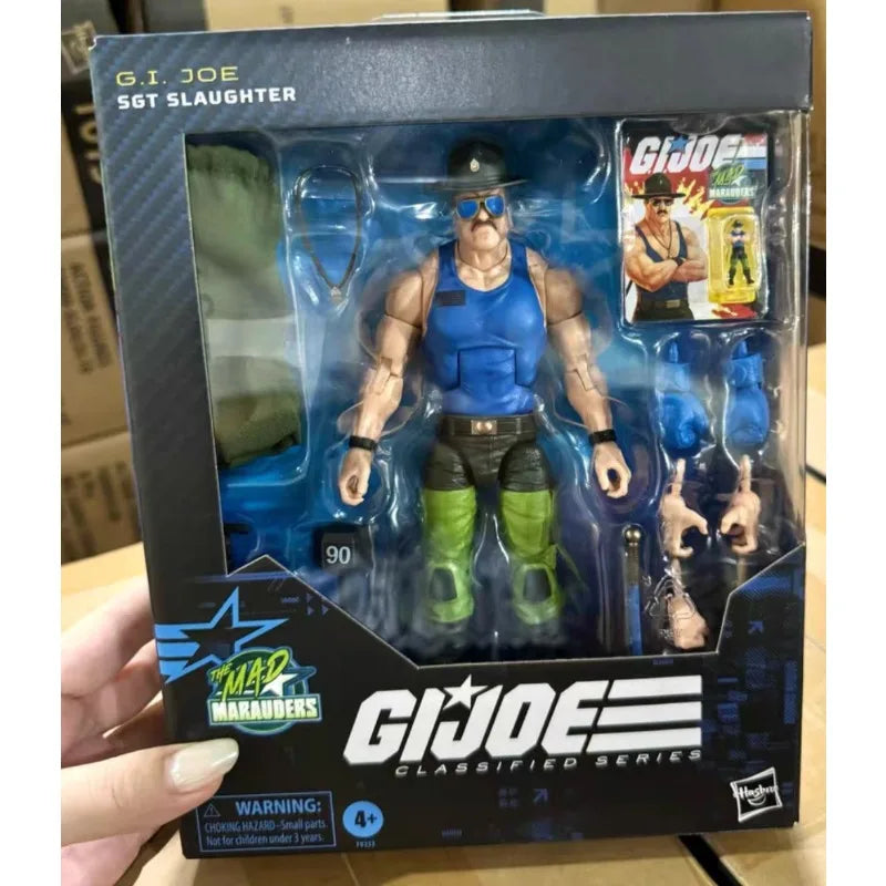 New Original Hasbro G.I. Joe GI Joe Classfied Series 129 Mad Marauders SGT Slaughter Action Figure Collection Toys Ornaments