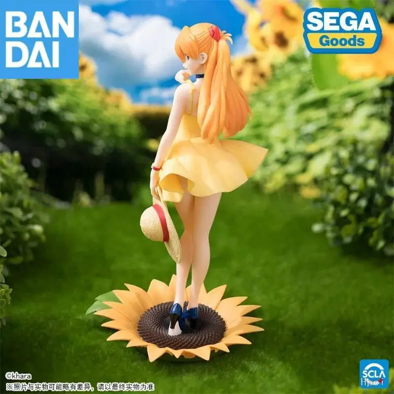 Bandai Namco Banpresto Luminasta Neon Genesis Evangelion Sommerkleid Ver.2 Asuka Langley Soryu PVC 15Cm Figur Anime Modell Spielzeug