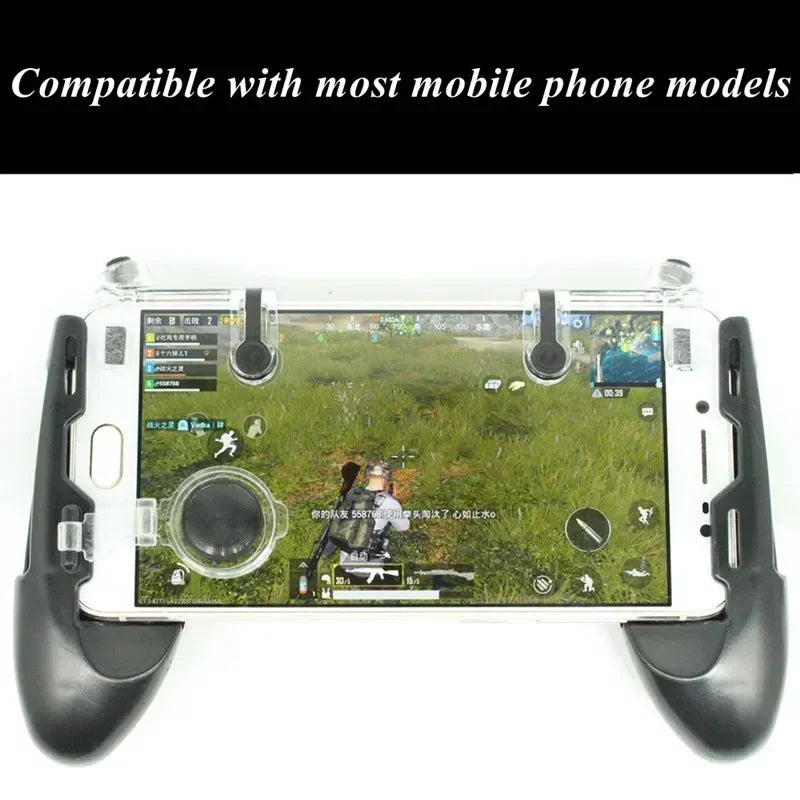 JL01 Mobile Phone Gamepad Aim Shooting L1R1 Key Button for IOS Android PUBG Game Joystick Controller Handle with Plastic Bracket