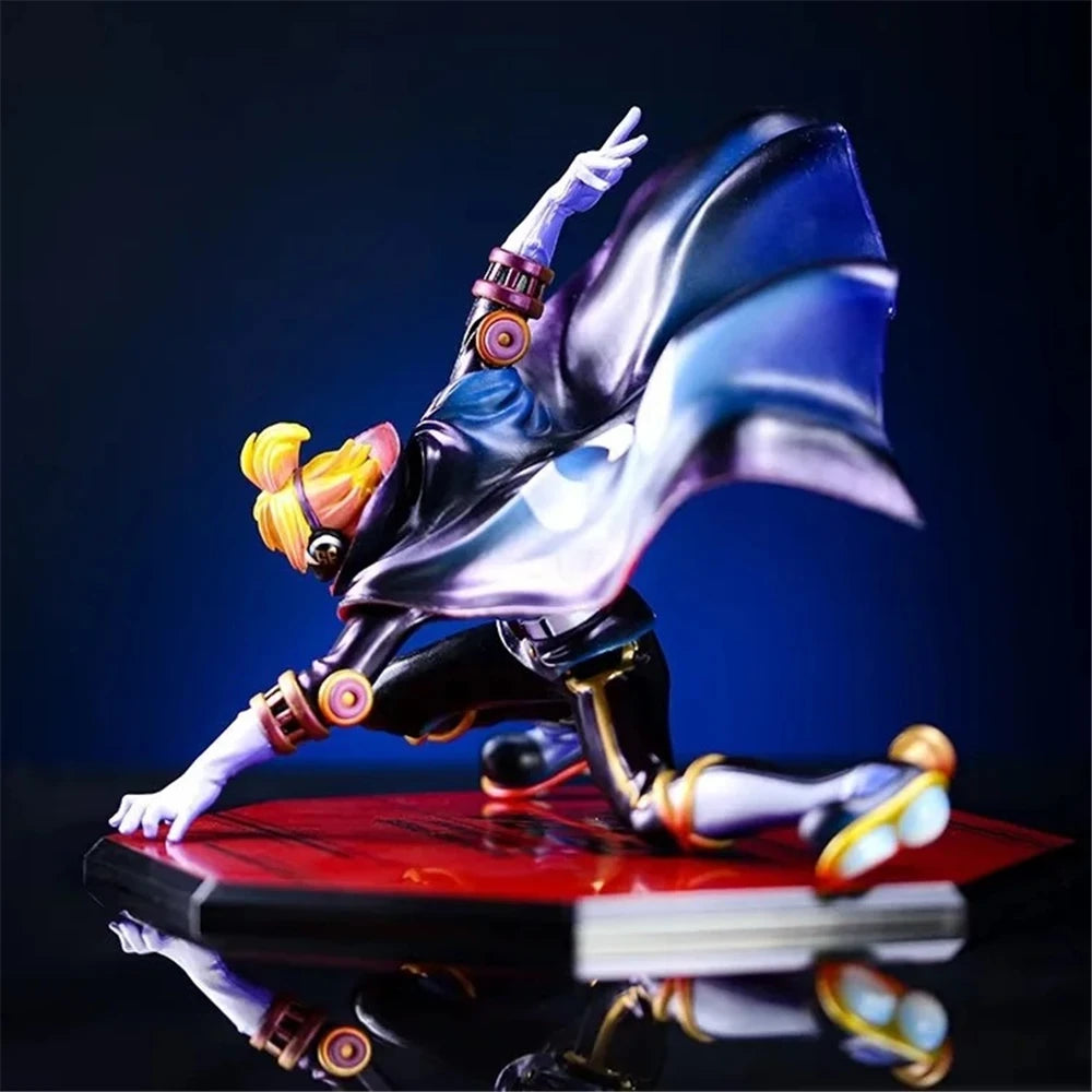 Anime One Piece Sanji im unsichtbaren schwarzen Anzug, Kampfversion GK, PVC-Actionfigur, Sammlerfigur, 19 cm
