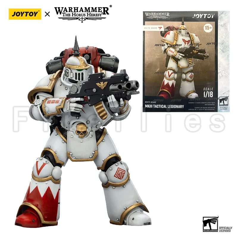 1/18 JOYTOY Action Figure The Horus Heresy White Scars MKIll MKVI Tactical Legionary Anime Model Toy