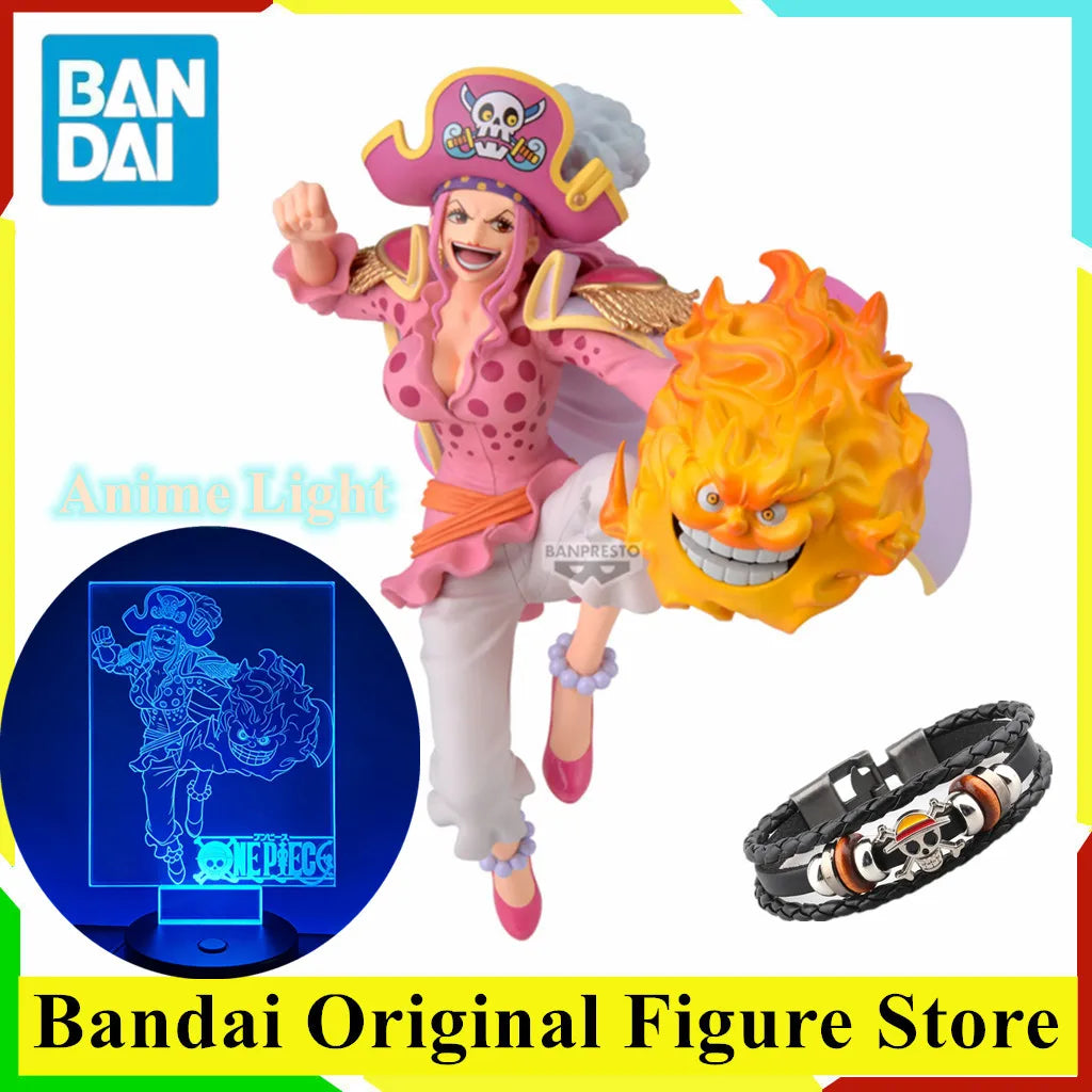Original BANDAI ONE PIECE CHARLOTTE LINLIN BRC BATTLE RECORD COLLECTION EXTRA Anime Figure Toys PVC Model Collection