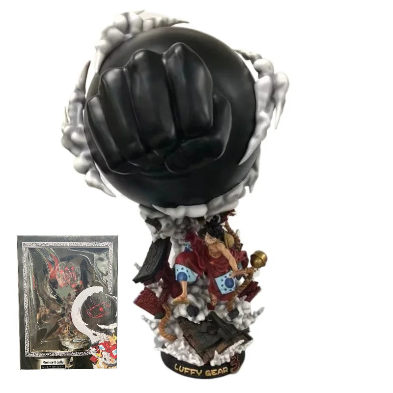 One Piece Anime Figurine Model GK Kimono Monkey D Luffy Gear 3 Action Figure 45cm Statue Collection Toy PVC F3 Studio Figma