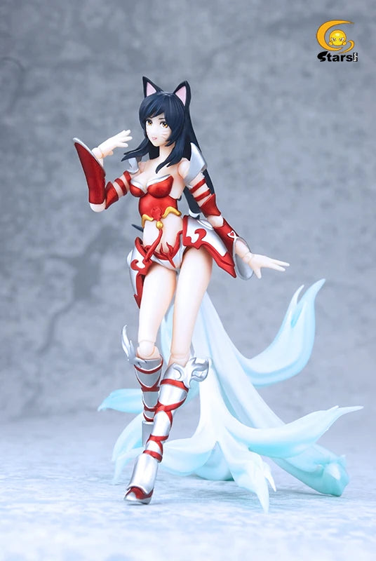 League of Legends Ahri Lol The Nine-Tailed Fox 1/12 Action Figureals Model Tabletop Decoration Game Periphery Kid Toys In Stock