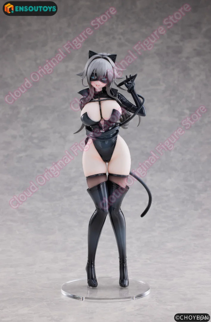 In Stock 100% Original ENSOUTOYS 1/7 Catwoman Happyheterochromatic Version Color Version Anime Collectible Figure Hobby
