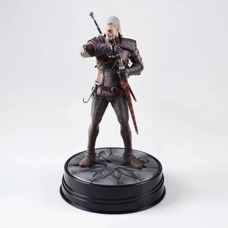 24cm Pvc The Witcher 3: Wild Hunt Geralt Of Rivia Action Figure Toys Game Figurine Collection Model Ornaments Gift For Children