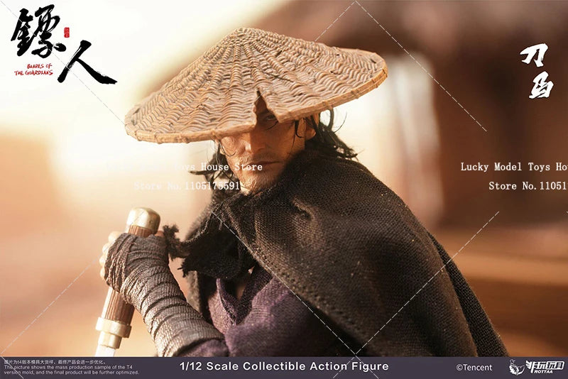 NOTTAA Rooted Hair Version 1/12 Coth Movable Body Action Figure Guardians of the Blade Mysterious Sword Master 6" Soldier Model