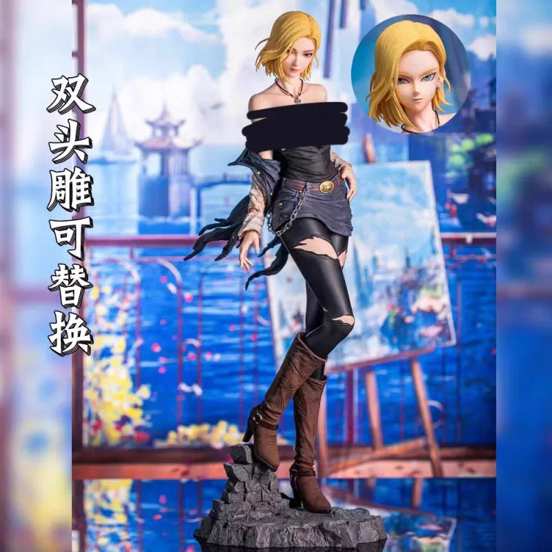 Bandai Dragon Ball Z Android 18 HB GK Model Anime Beautiful Girl Action Figure Akira Toriyama Decoration