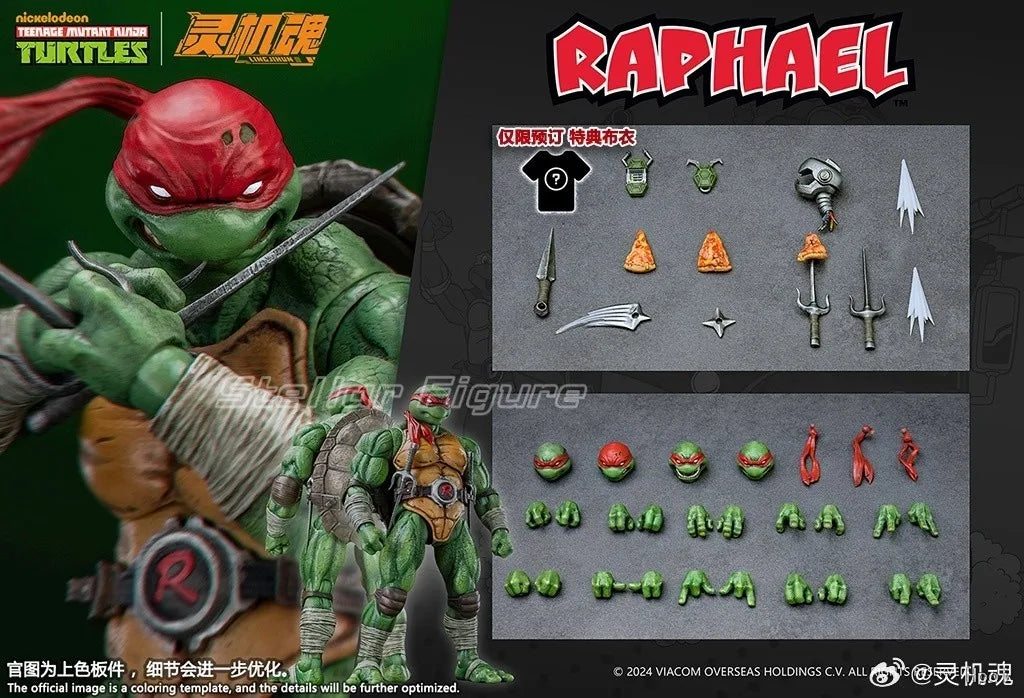 【SF】JOYTOY TMNT 1/19 Action Donatello Michelangelo Leonardo Raphael  Donatello Figure Model Toys Gifts Collection Ornaments
