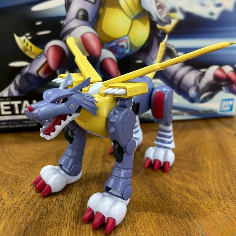 Hot Genuine Bandai Figure Rise Frs Digimon Adventure War Greymon Metal Garurumon Plastic Assembling Models Action Figurine Toys