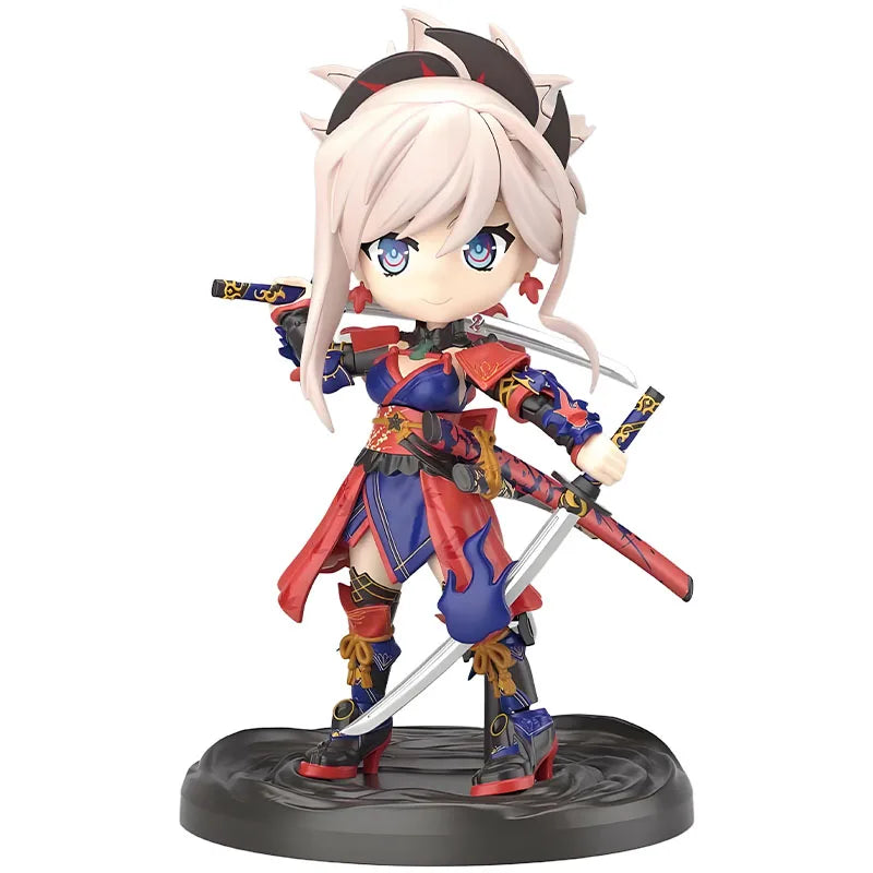 Bandai Original Modellbausatz Petitrits Fate/Grand Order Saber Miyamoto Musashi Anime Figur Bausatz Spielzeug Geschenk für Jungen