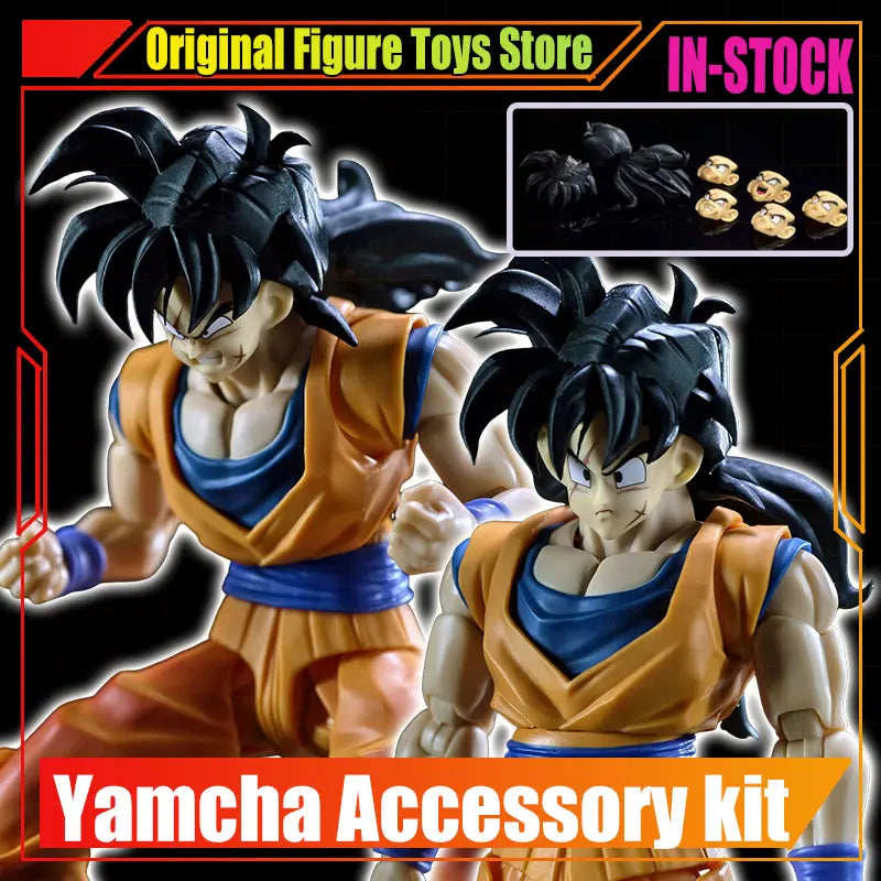JR Studio Dragon Ball Yamcha Accessory Kit Anime Figure Yamcha Heads Accessory Pack Dbz Part In Stock 1/12 Models Toyss
