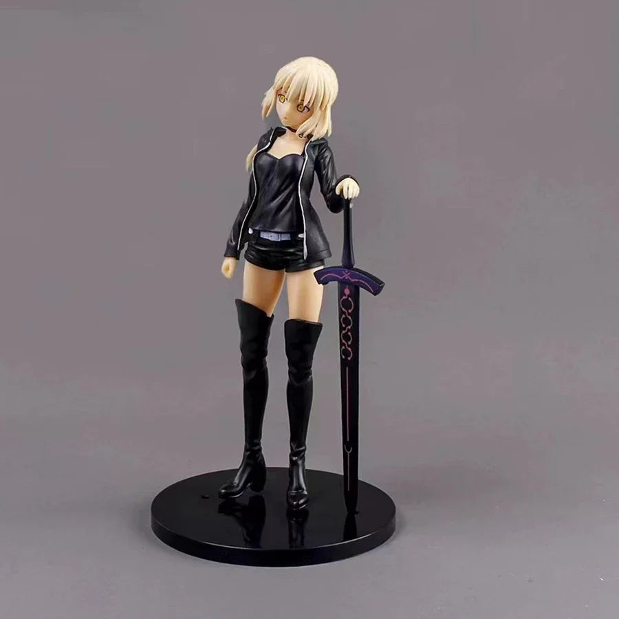 23cm Fate/Grand Order Anime Figure Swordsman Saber Action Figure Arturia Pendragon(Alter) Figurine Collection Model Doll Toys