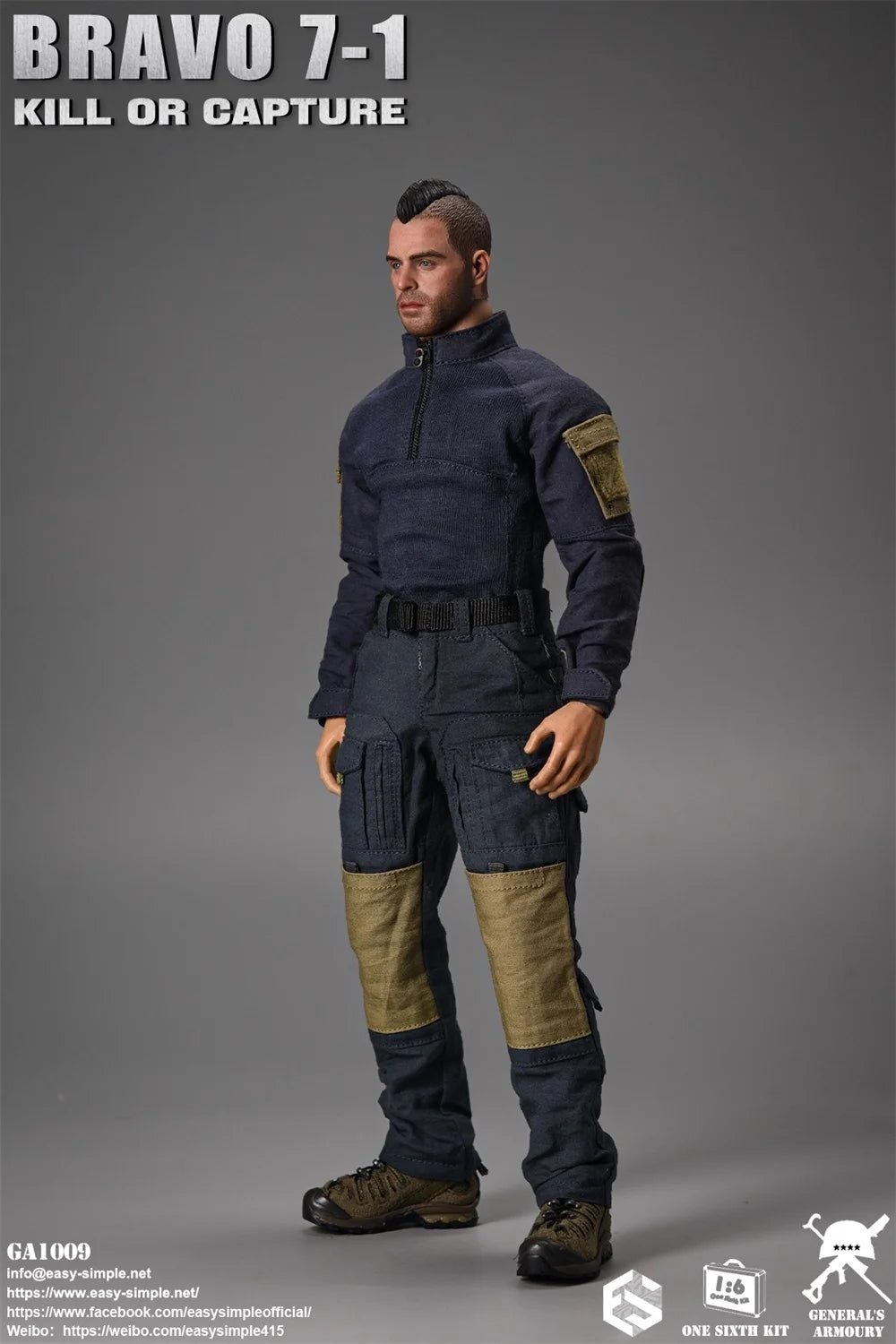 For Sale 1/6th Soldier Doll Call Man The Duty Soap Full Set Moveable Action Figure SAS About 12" ES GA1009 Christmas Festivals