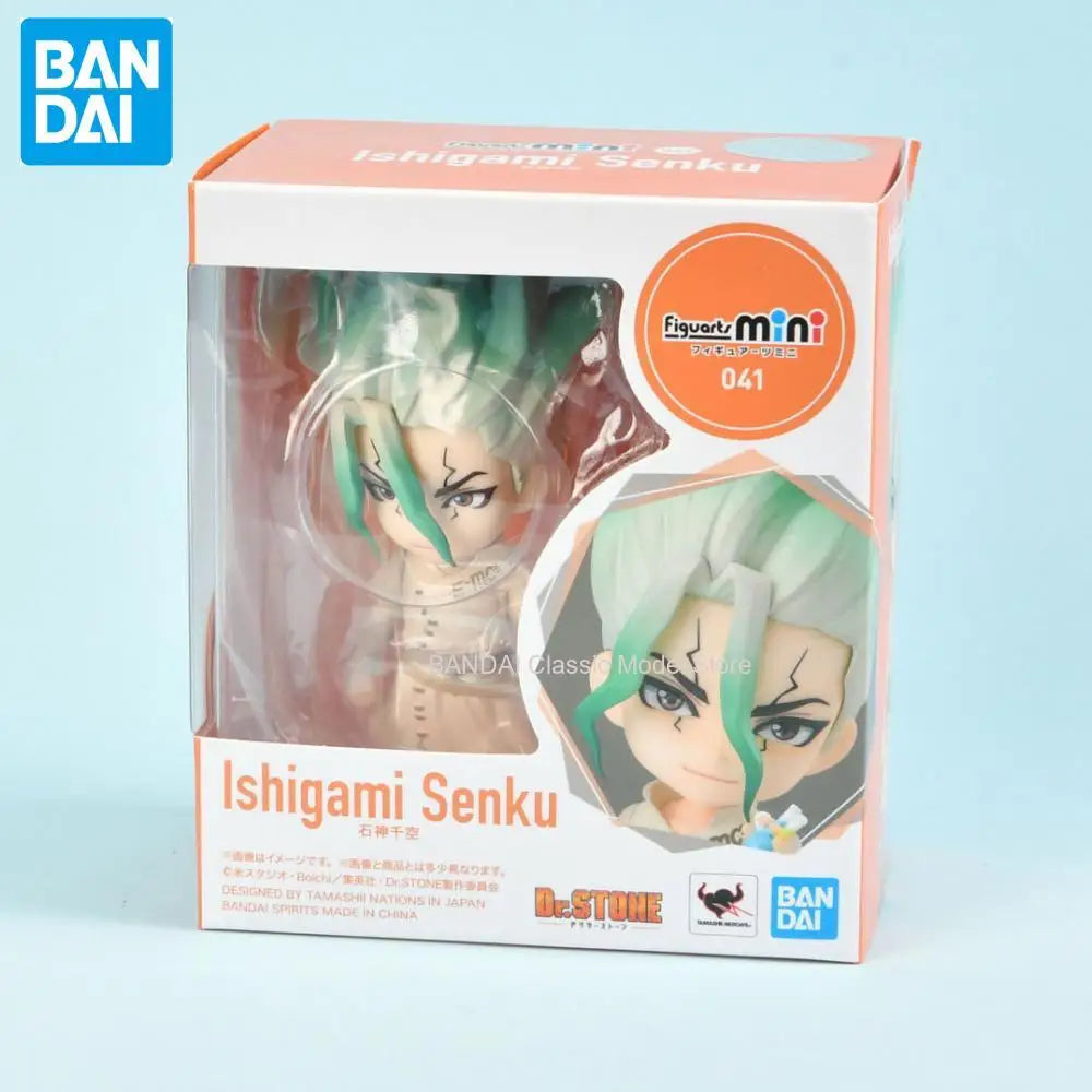 Genuine Official Original Bandai Figuarts Dr Stone Ishigami Senkuu Action Figure Anime Genuine Collectible Boxed Model Dollstoy