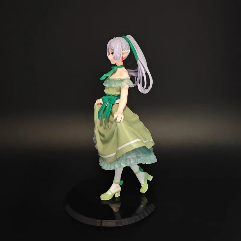 Frieren Beyond Journey's End Anime Figure Dress Style Elf Girl Statue Collectible Model Desktop Decor For Anime Fans Collection