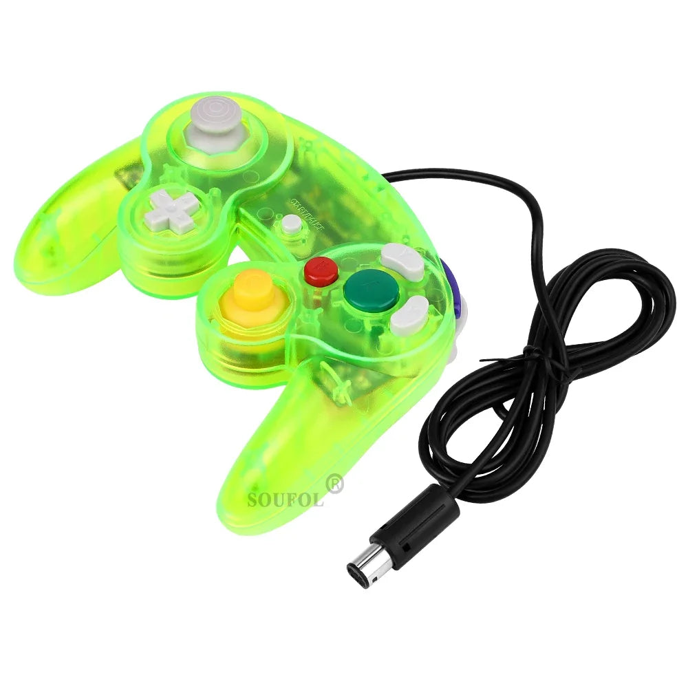 Replacement Transparent Game Controller Joystick Gamepad Wired For NGC GameCube Video Game Console Dropshpping