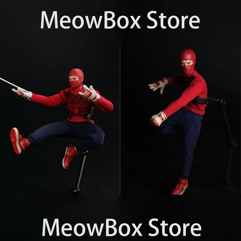 RemadCustom 1/12 Tobey Maguire Spider Print Cloth Wrestler Action Figure Combat Mask Head Replacement 6" Male Soldier Toys