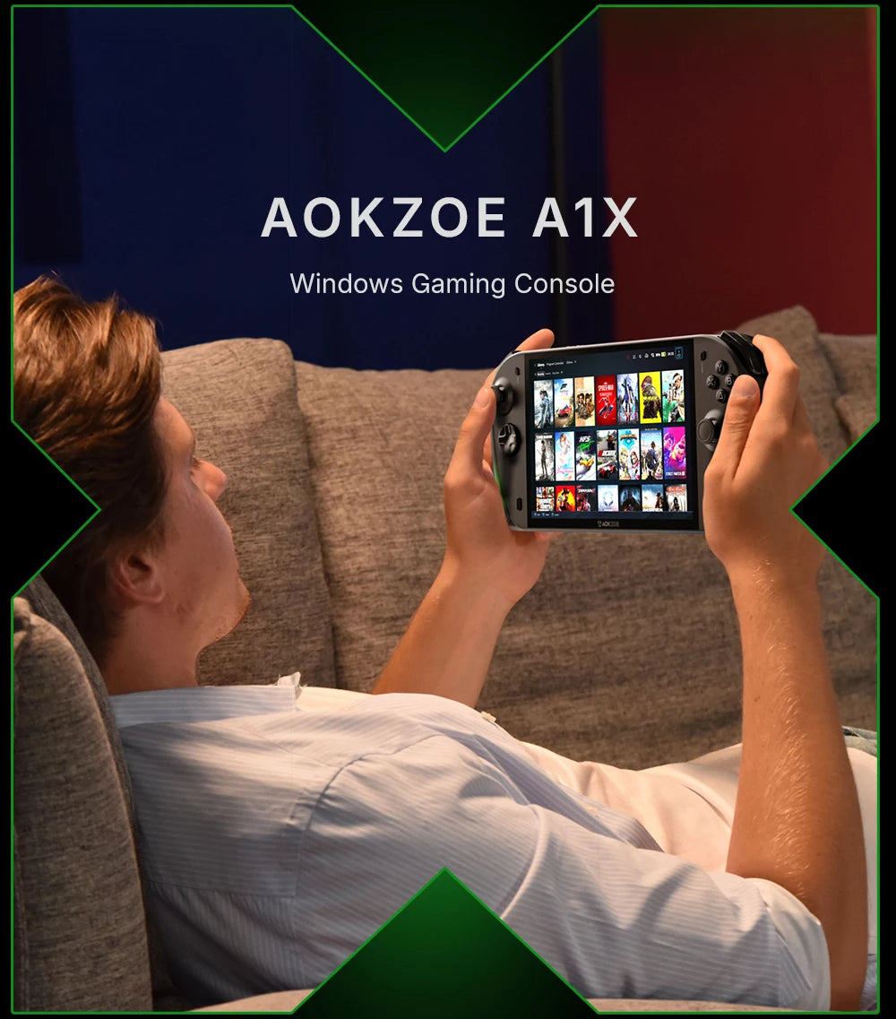 AOKZOE A1 X 8 inch high speed memory & SSD Oculink port USB4.0