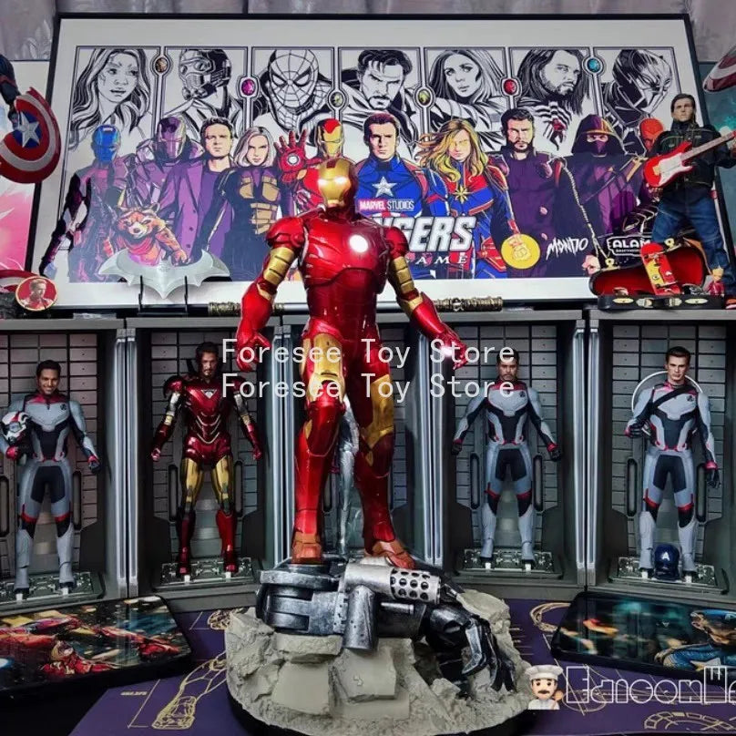 The Avengers Movie Figure 30cm New Iron Man Peripheral Resin Model Scene Statue Desktop Decorate Ornaments Birthday Gifts Toys