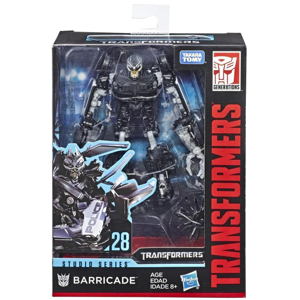 [In-Stock] Hasbro Transformers Studio Series SS28 Barricade 11.5cm Deluxe Class Nice Collectible Action Movie Figure Model Toys
