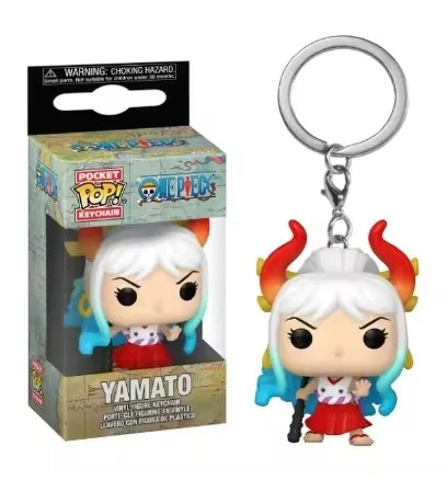 Funko POP Pocket Keychain One Piece Roronoa Zoro Yamato Chopper Vinyl Dolls Action Figure Model Toys Birthday Carvinal Gifts