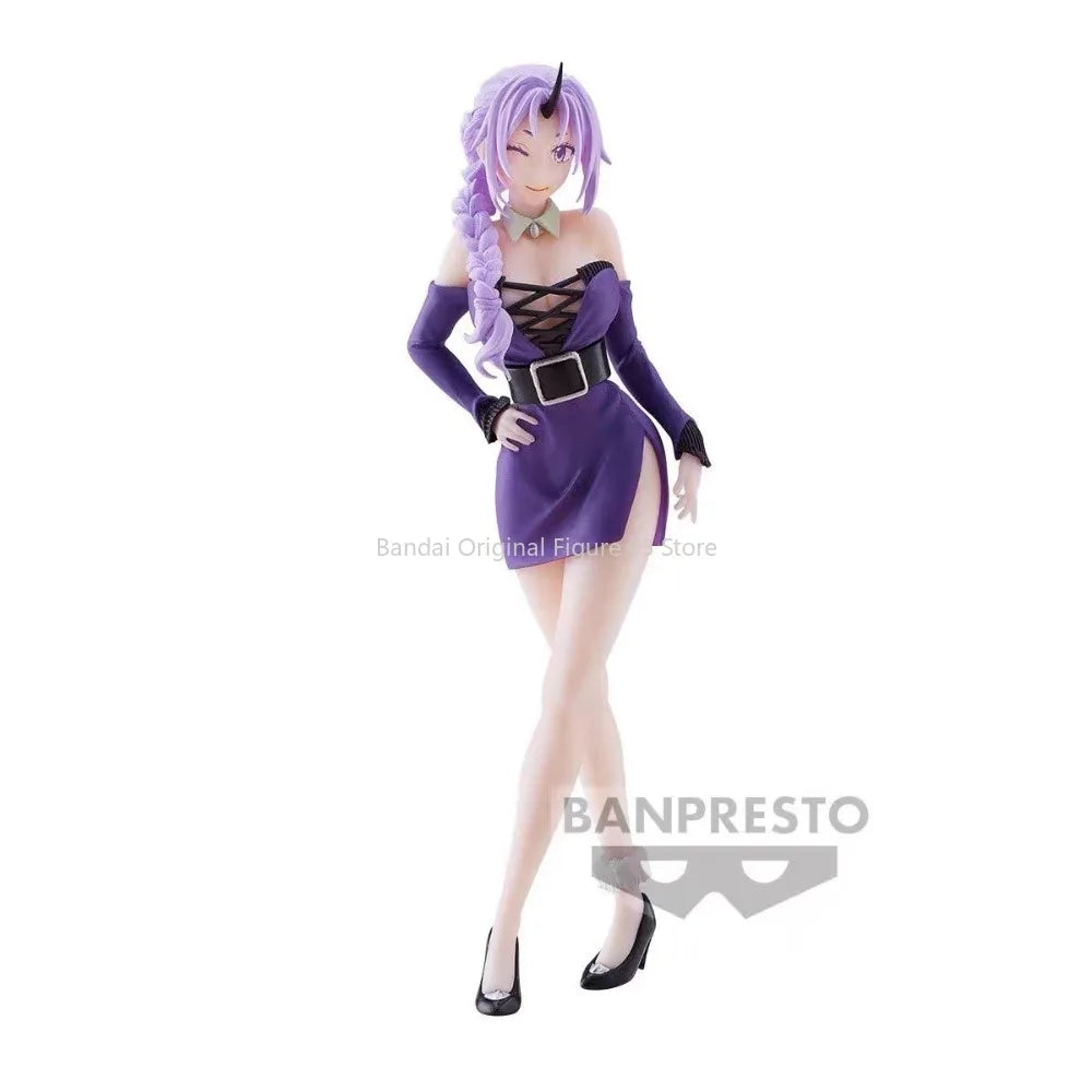 Оригинален Bandai Shion 10-та годишнина от онзи път, когато се преродих като слуз, аниме, колекция от орнаменти, фигурка, модел играчки, 17 см