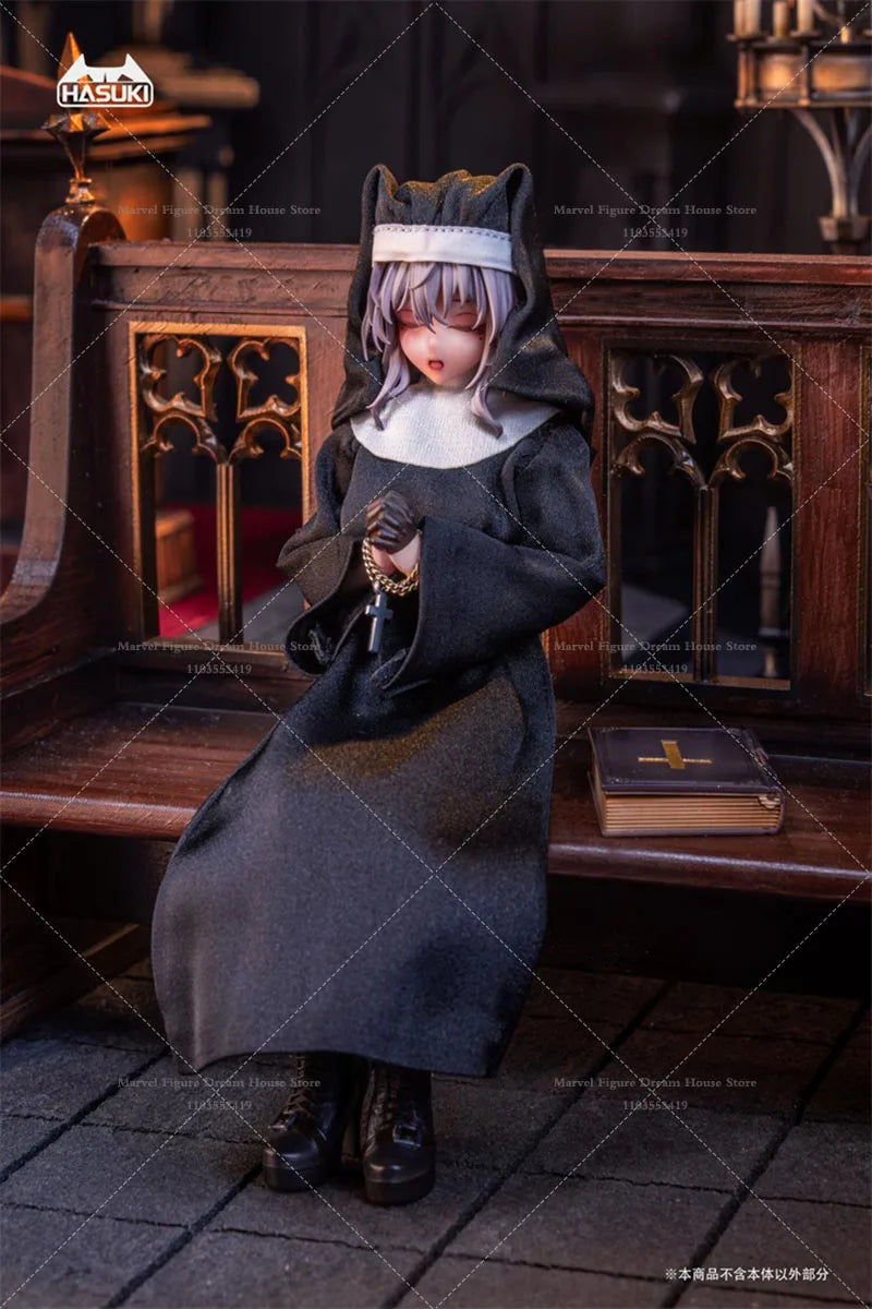 In Stock CS017 CS018 1/12 Scale Female Clothes Tradition Nun'S Outfit Sexy Style Costume Pack For 6-inch Action Figure Soldier