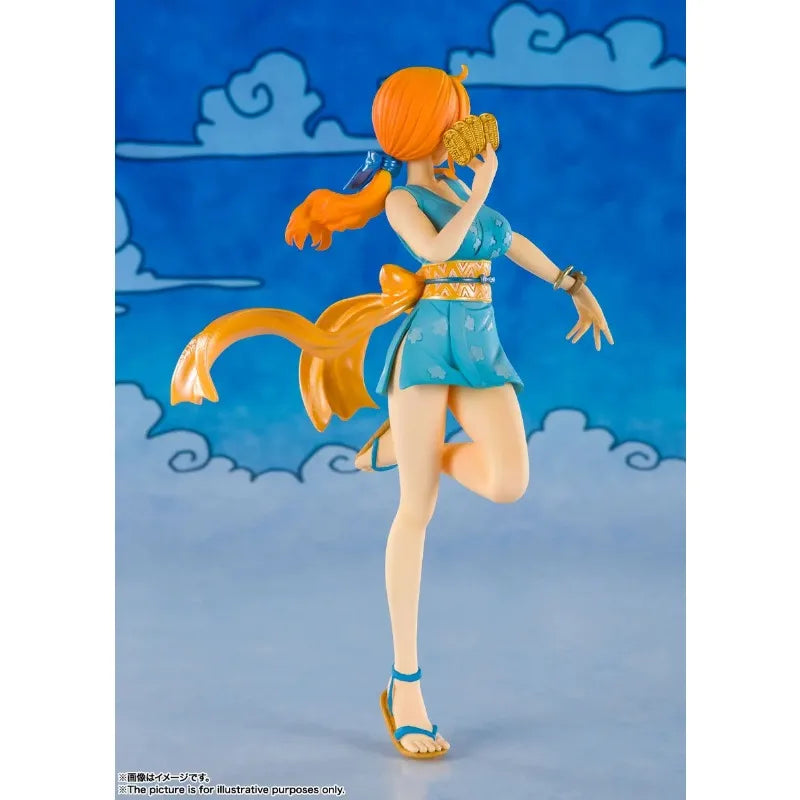 Auf Lager BANDAI Original Figuarts ZERO ONE PIECE Nami Kimono Wano Land Kunoichi Anime Figur Geburtstag Präsentieren Spielzeug Geschenke