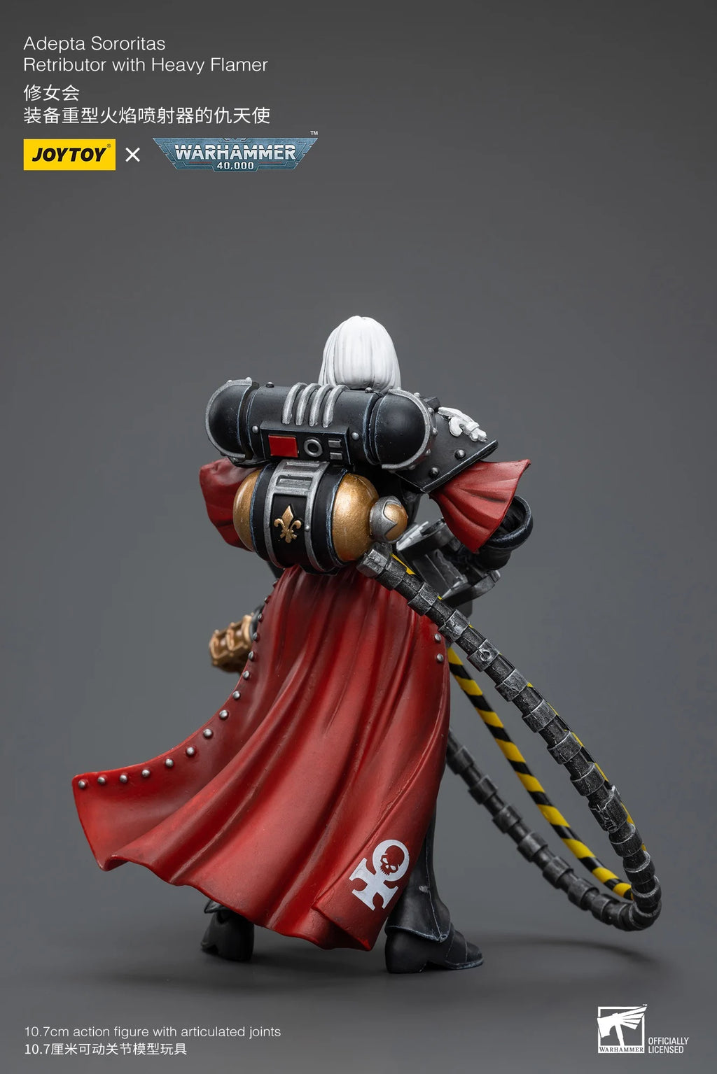 JOYTOY 1/18 Adepta Sororitas Retributor with Heavy Flamer/Multi-melta/Heavy Bolter Mecha Action Figures Anime Model Gift Collect