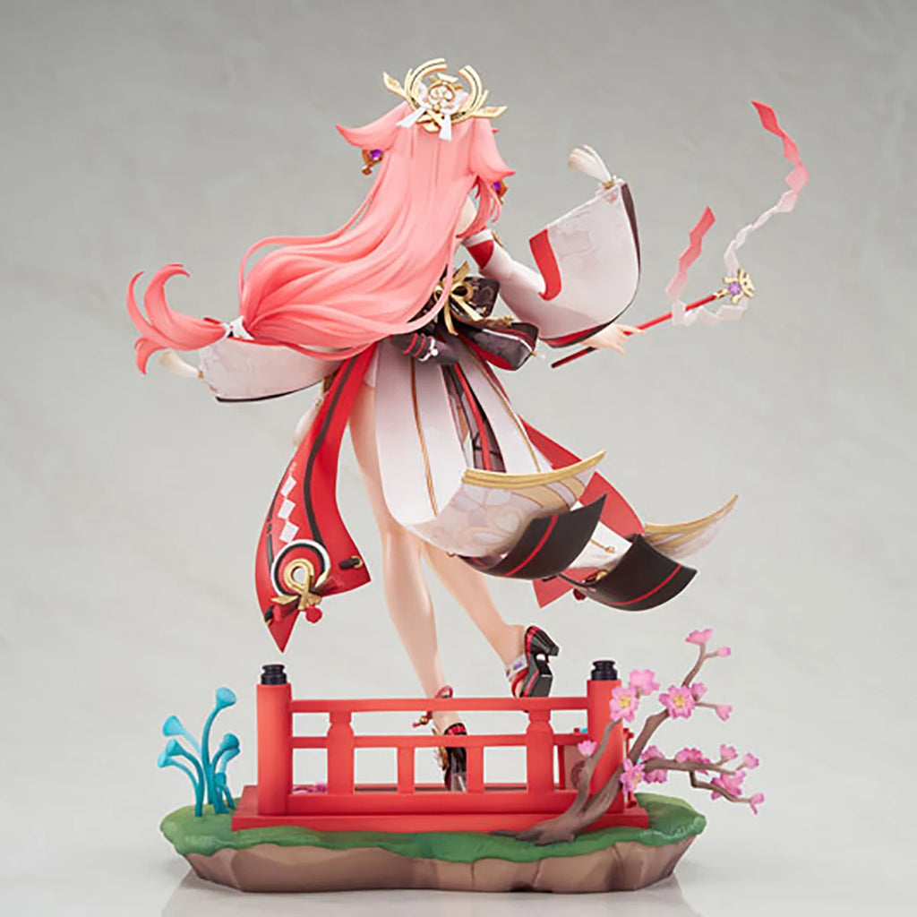 Original Genuine APEX Prepainted Genshin Impact Yae Miko Astute Amusement Ver. 1/7 H=280mm Game Character Figure Decoration Gift