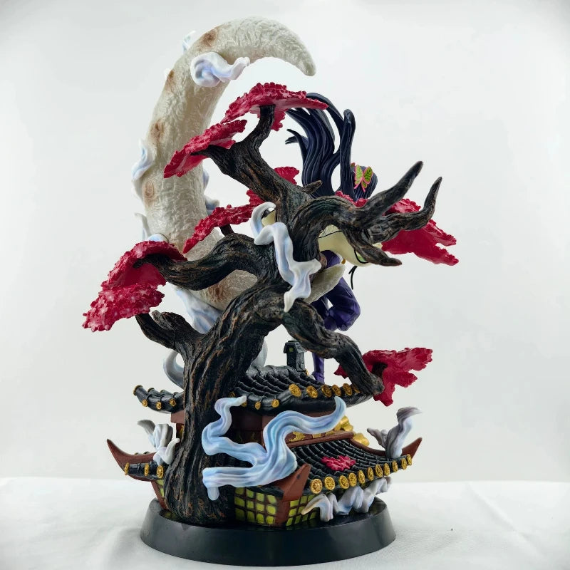 Demon Slayer Kochou Kanae Figure 39cm Uncensored Light Up Anime Statue Scene Model Desk Decor Collectible Gift Toy